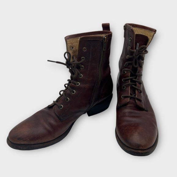Frye Women’s Carson Roper Leather Boots Side Zip Size 9 Great Condition! Nice!! - Picture 3 of 9